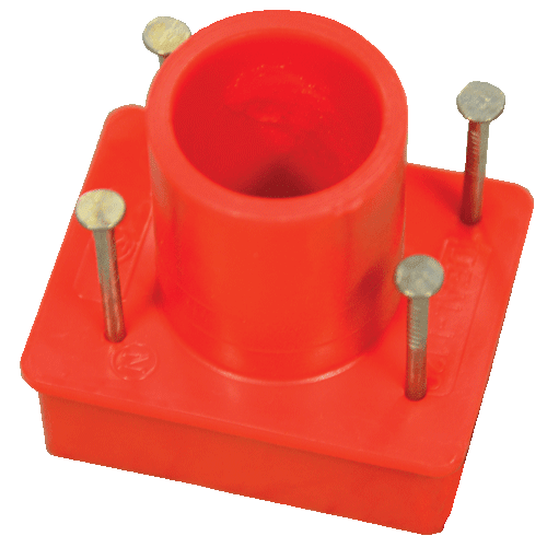 GJENNOMFMUFFE 1X20MM RØD