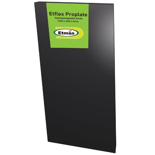 ETHEAT ISOLASJONS PLATE 6MM 1200x500