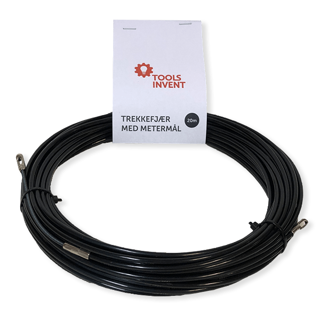TREKKEFJÆR 20M M/METERMÅL SORT