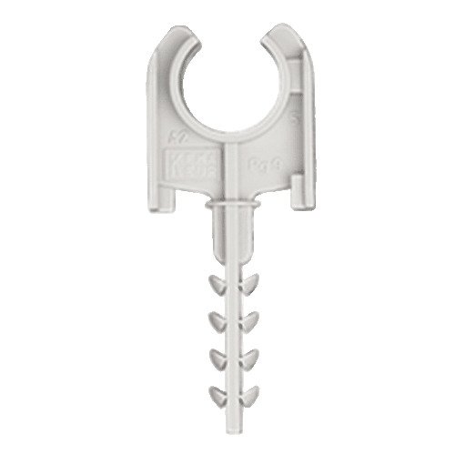 AKS RØRFESTE 32 MM GRÅ