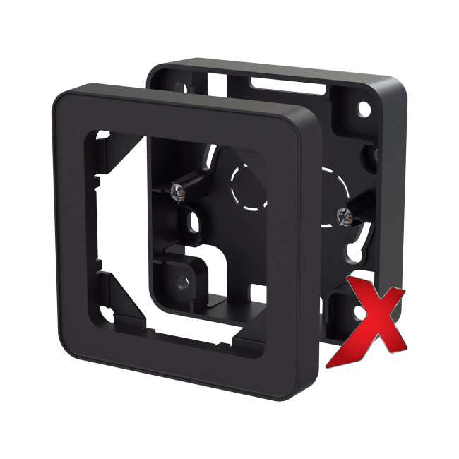 X.PÅVEGGSKAPPE 20MM ENKEL