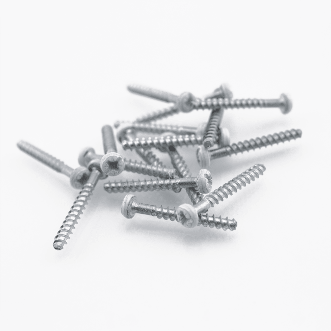 SKRUER FOR VEGGBOKS HVIT HODE