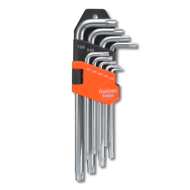 TORX NØKKELSETT 9 STK