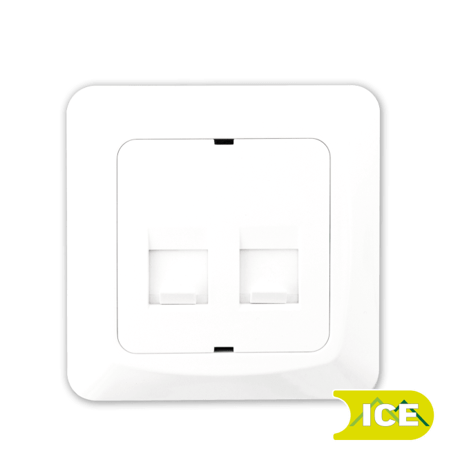 DATA DEKSEL 2xRJ45 RETT