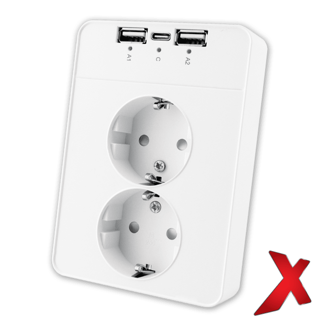 X.STIKK INNF DOBBEL M/3XUSB