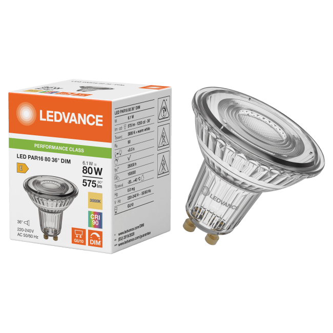 LED PÆRE GU10 6,1W/930 DIMBAR