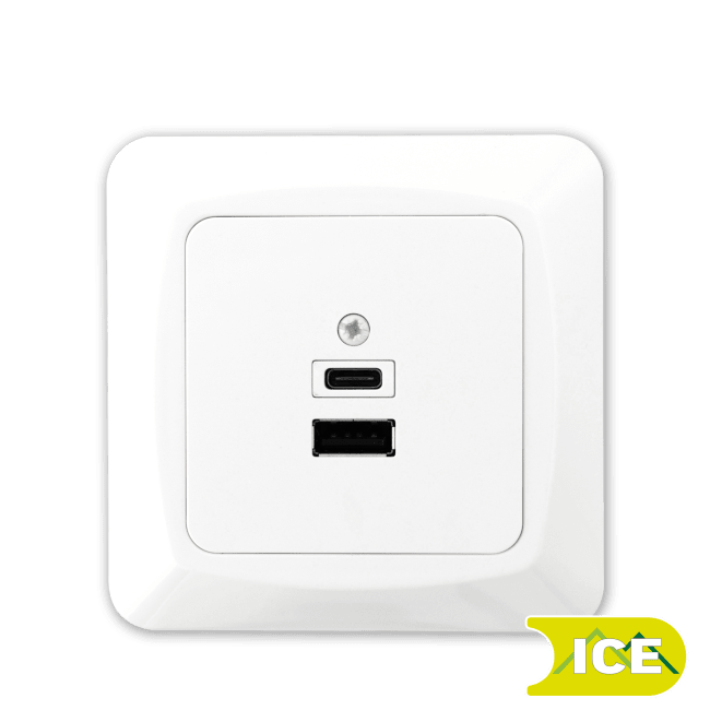 USB LADER INNF TYPE A+C UTTAK