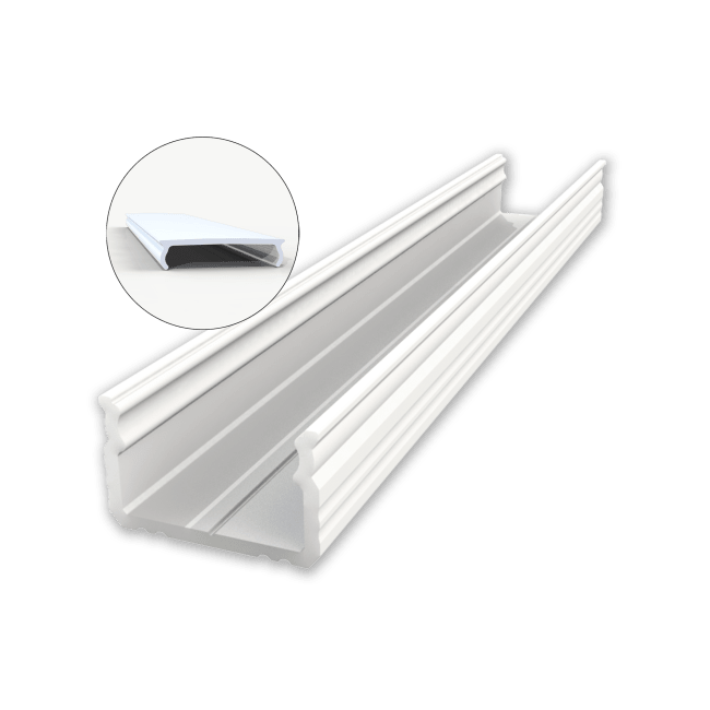 ETLED STRIP PROFIL LAV HVIT
