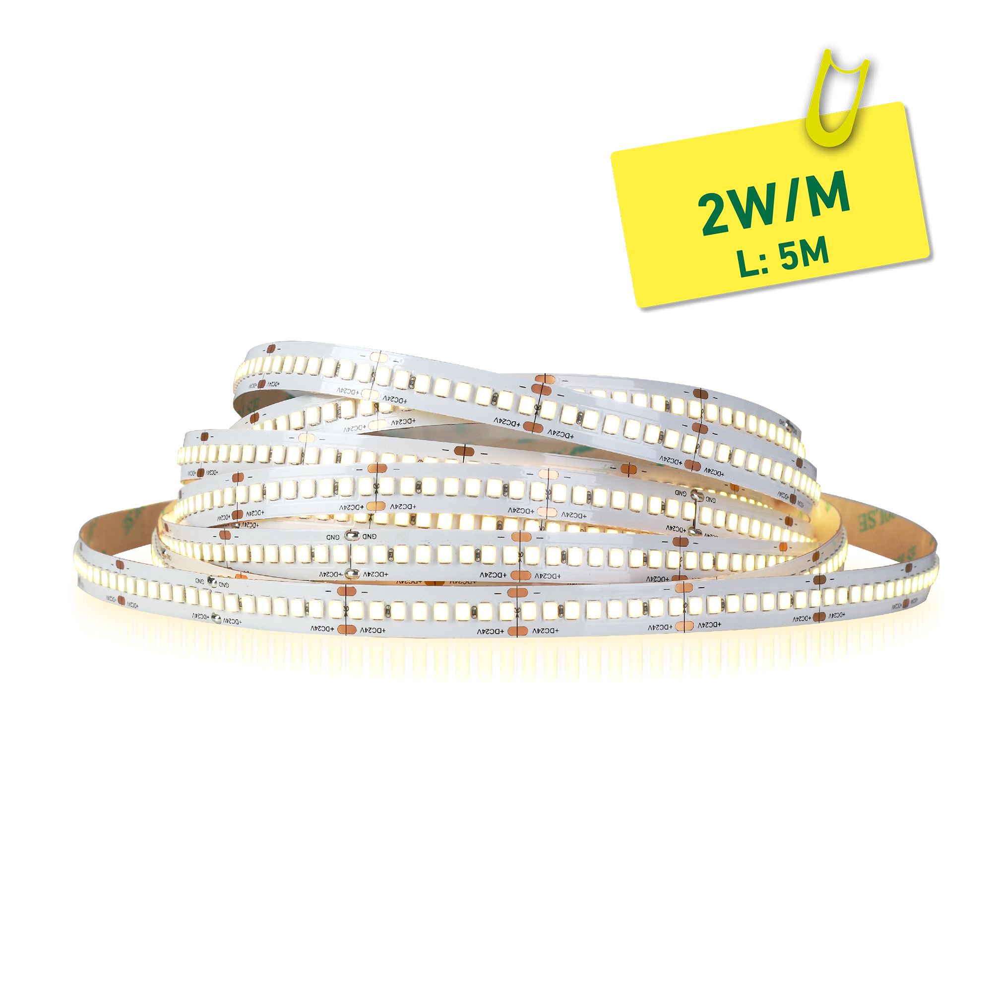 ETLED STRIP 2W IP20 2700K 10MM 24V DC 5M CRI 90 270LM/M