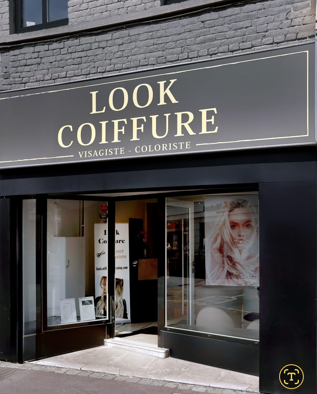 Façade du salon de coiffure Look Coiffure à Tourcoing