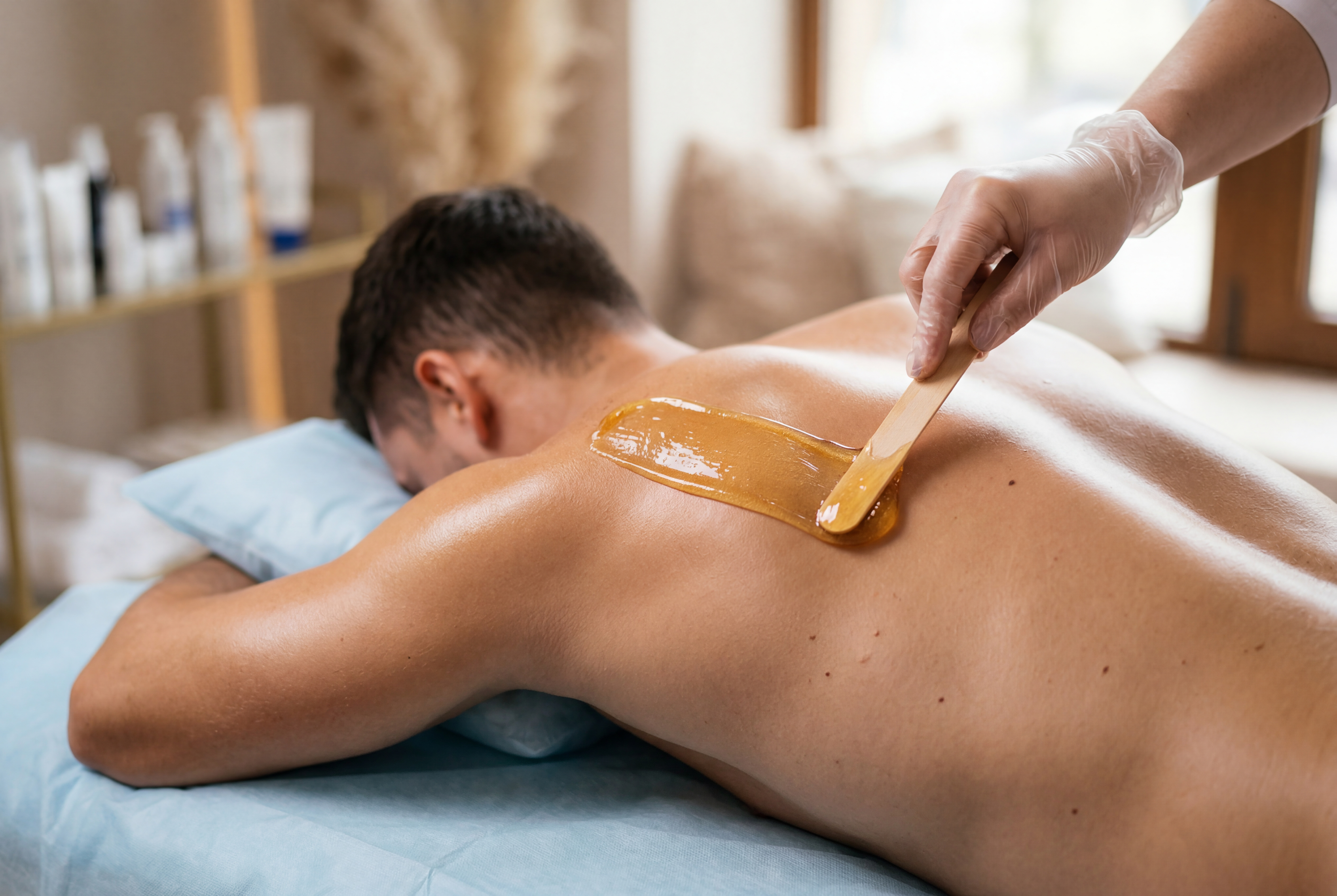 Smooth skin after waxing