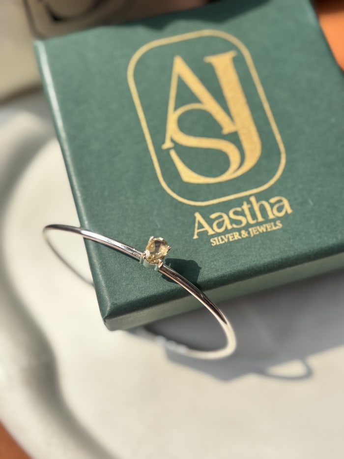 gemstone kada bracelet