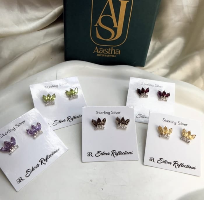 marquise studs