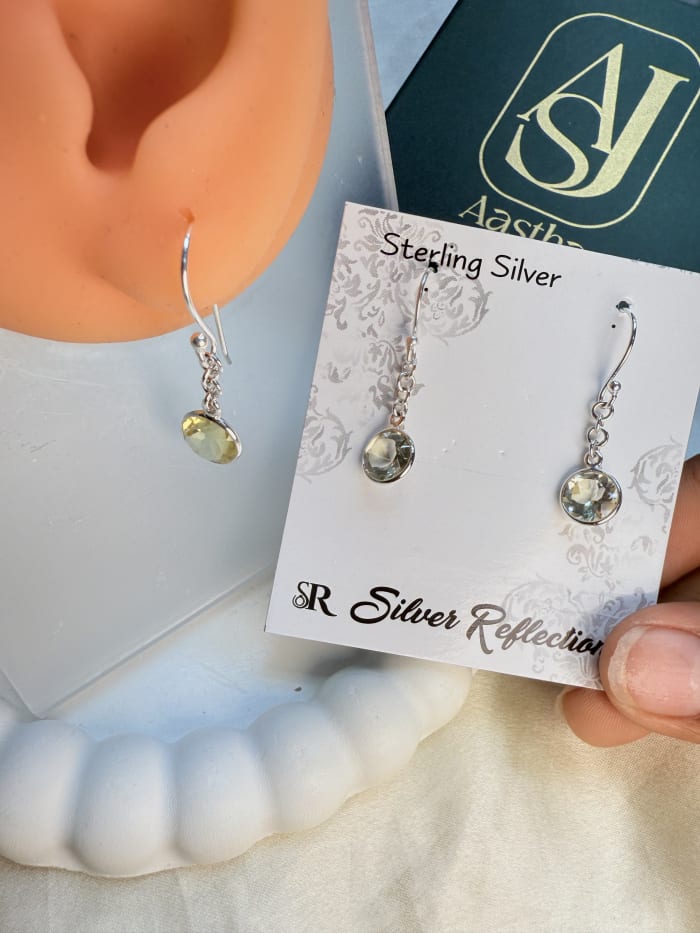 round drop earrings