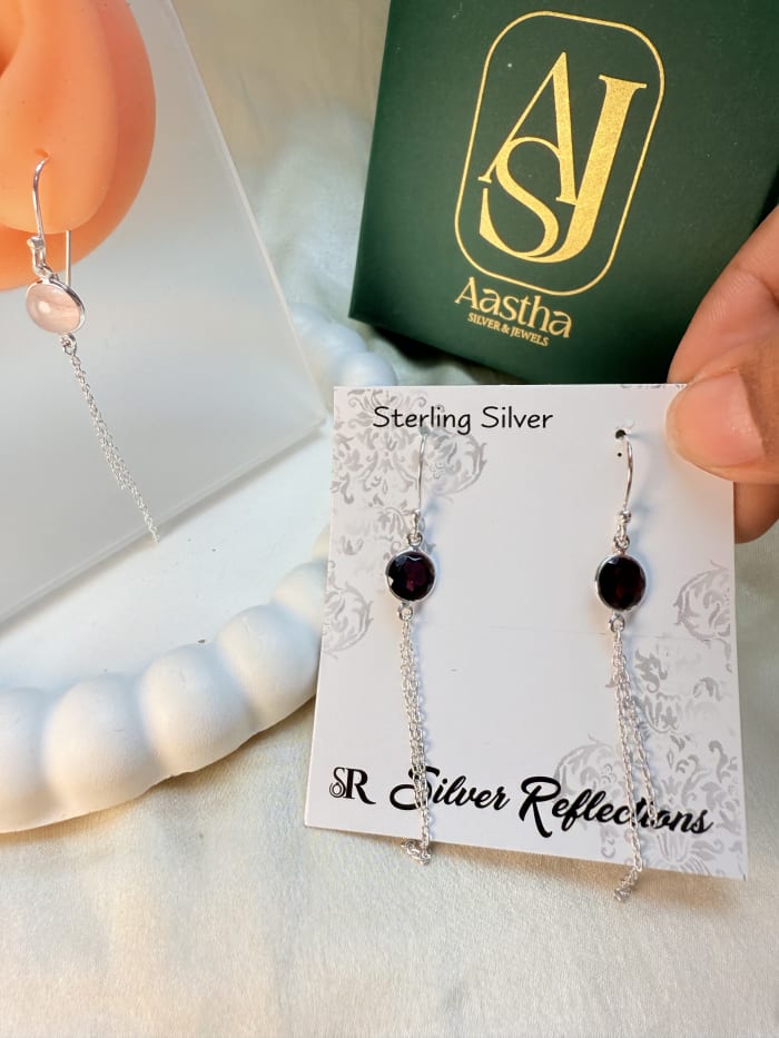 threader dangle earrings