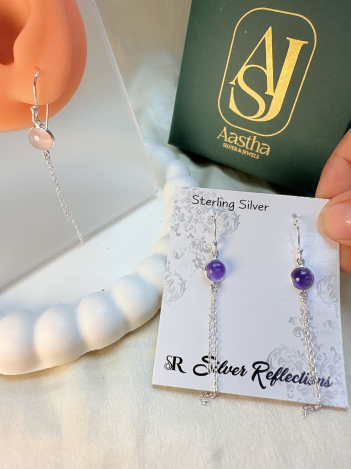 threader dangle earrings