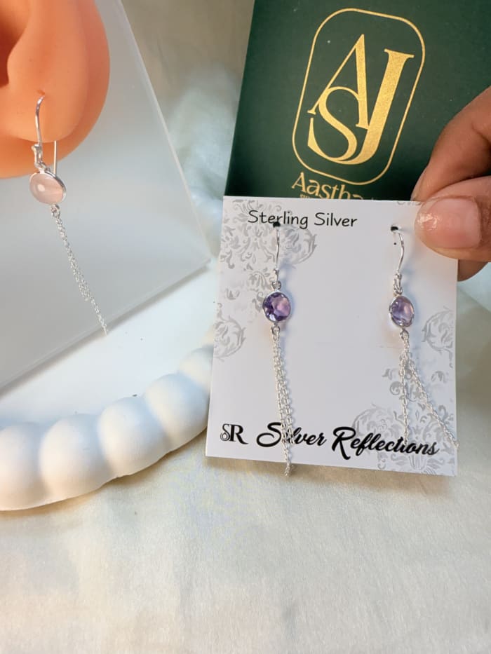 threader dangle earrings