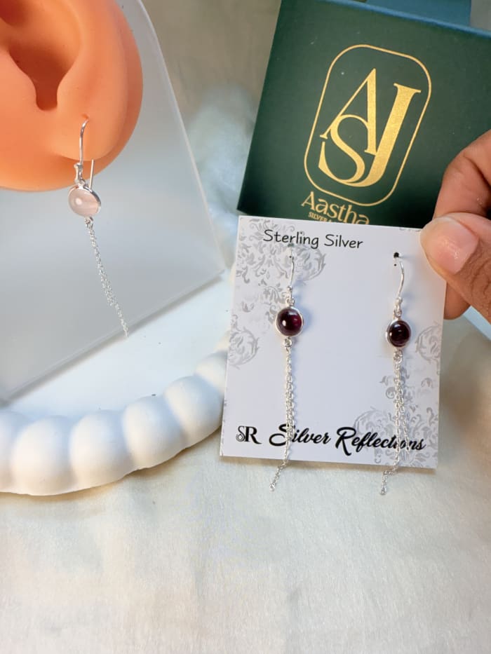 threader dangle earrings