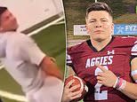 Who's No. 1? New Mexico State QB appears to URINATE on rival UNM's practice field logo in unearthed video