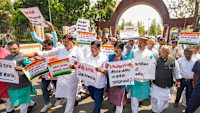 Mahagathbandhan in Bihar stages protest over Rahul Gandhis conviction by Gujarat court; JD(U) stays away