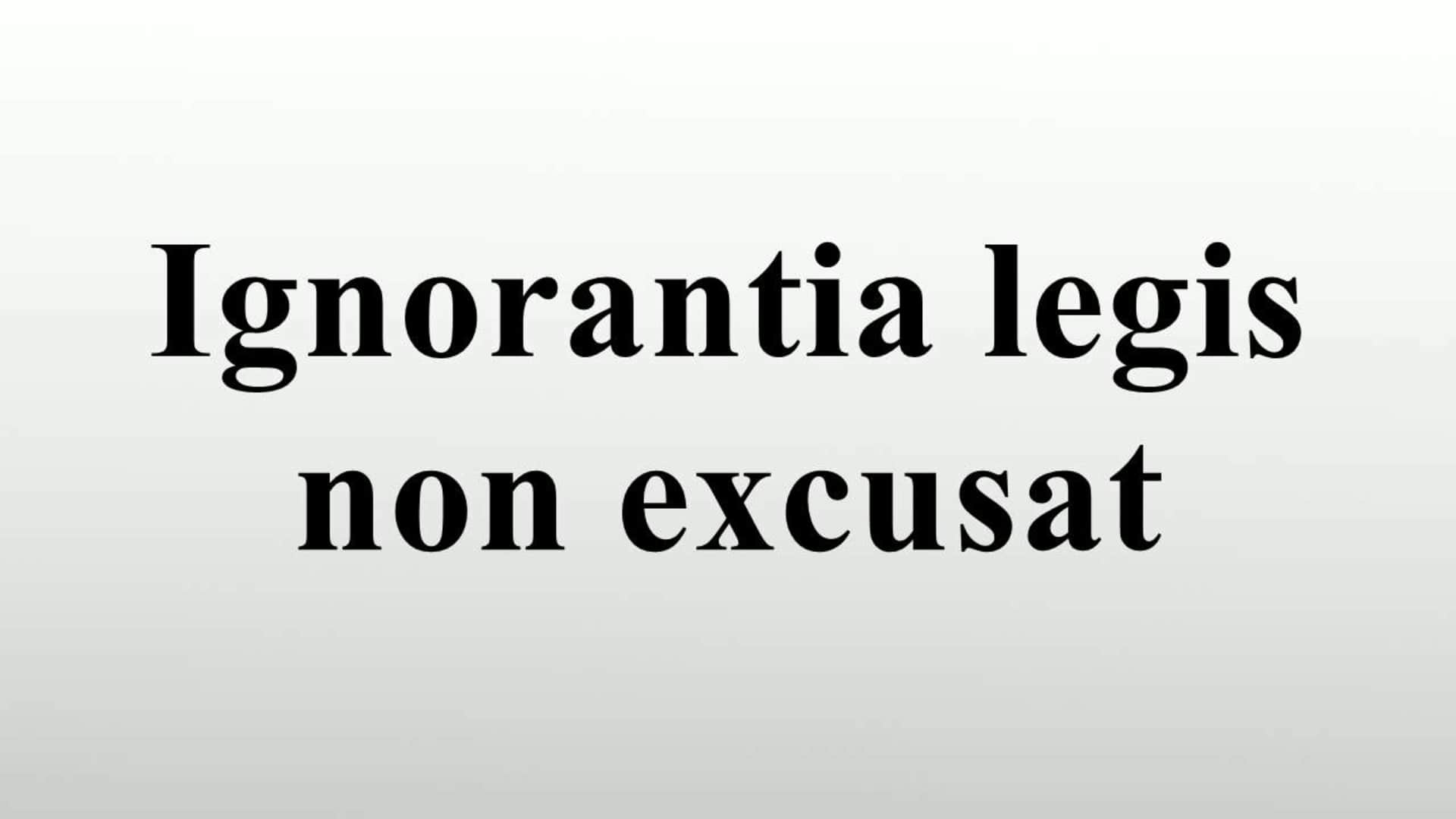 Flavio Basta Flaviobasta Ignorantia Legis Non Excusat Is Etoro