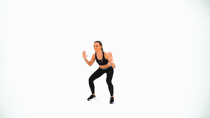 Shuffle to Squat Jump