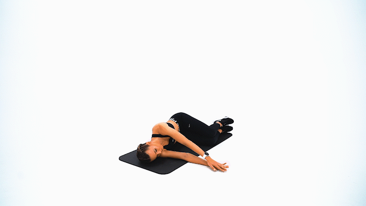 Side Lying T Stretch Left