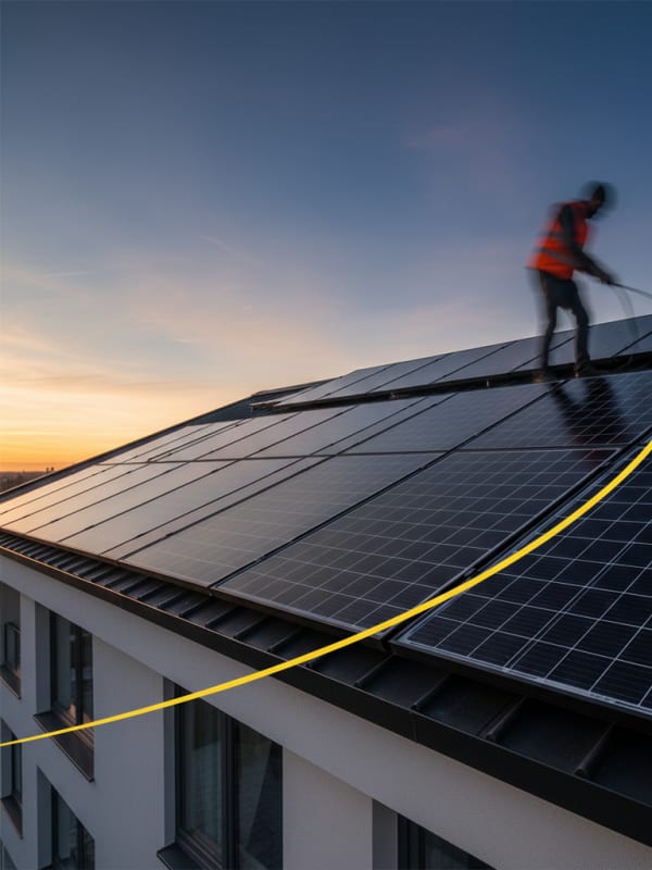 Photovoltaikanlage auf Einfamilienhaus