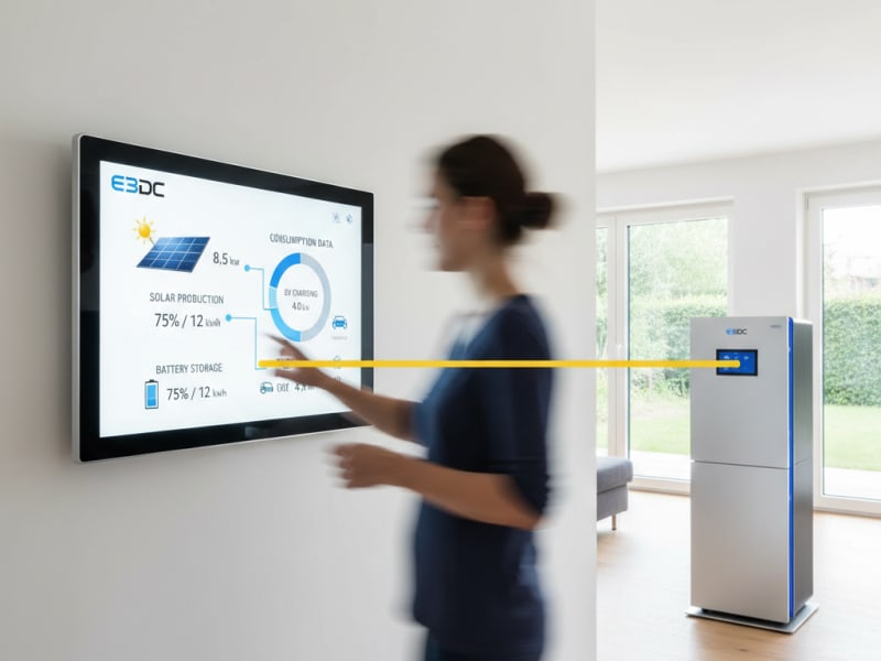 E3DC Energiemanagement Dashboard mit Verbrauchersteuerung