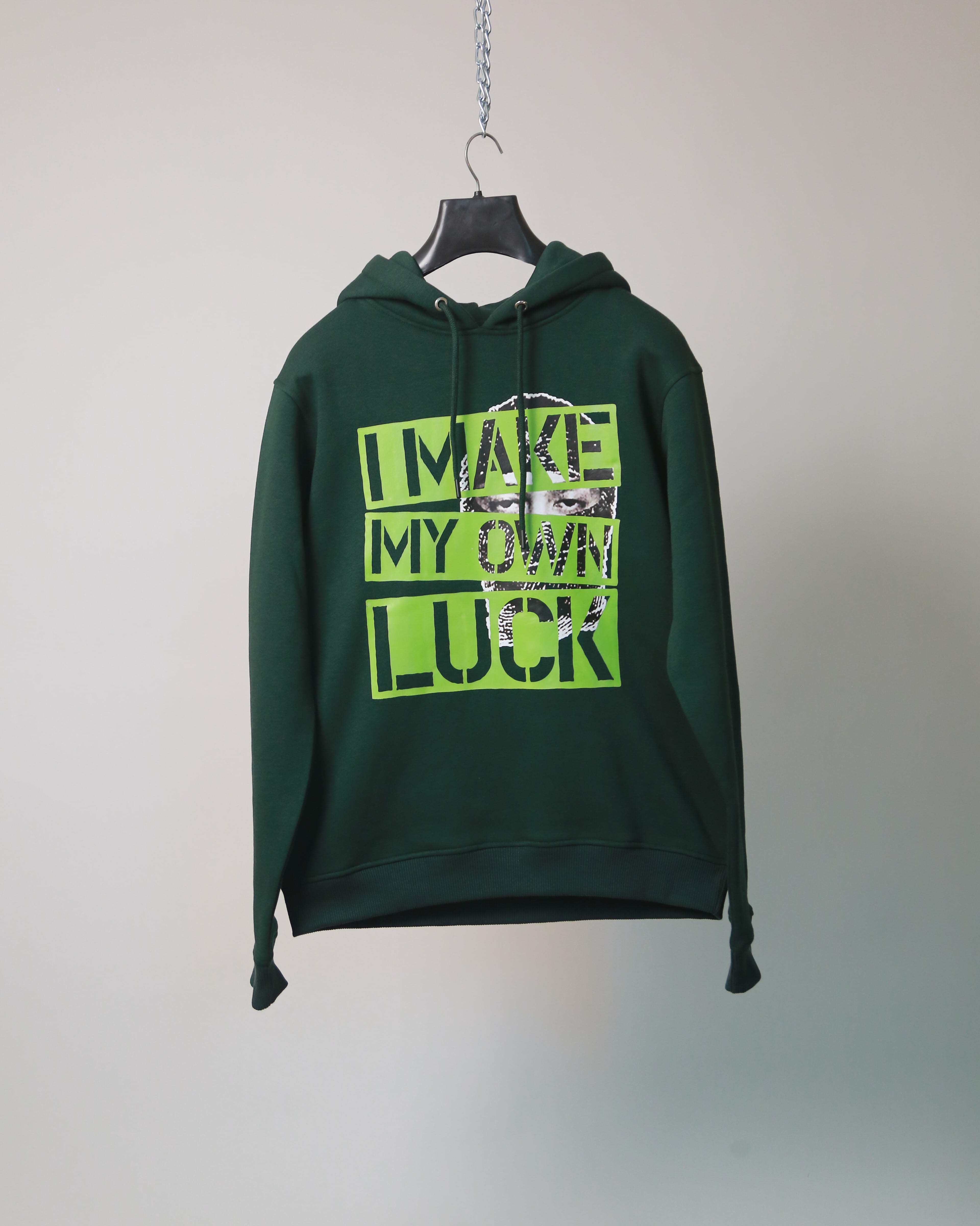 VOLT Make My Own Luck Hoodie Premium Green Streetwear Hoodie for Men & Women