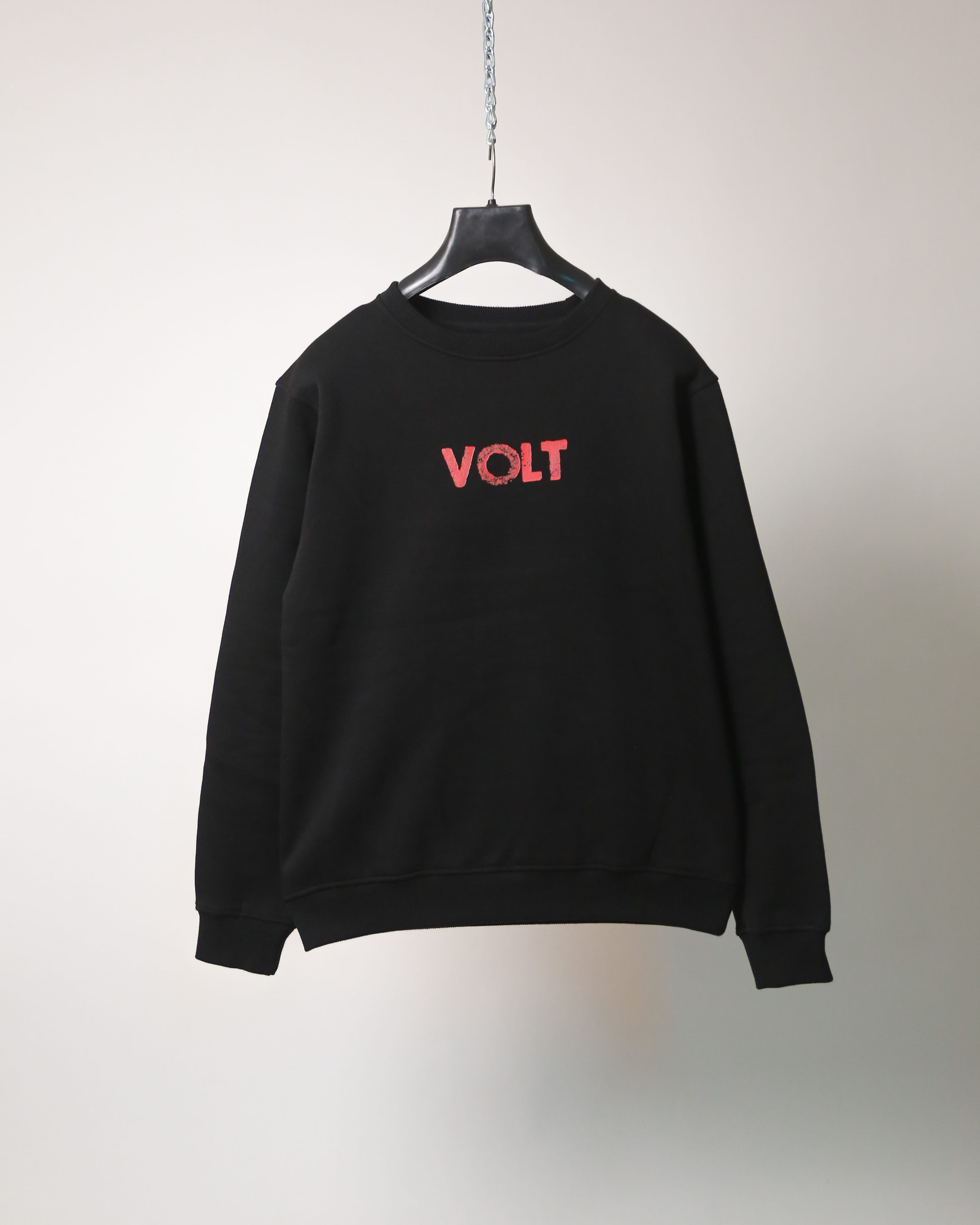 VOLT Route 66 Premium Black Graphic Sweatshirt Oversized Streetwear Crewneck