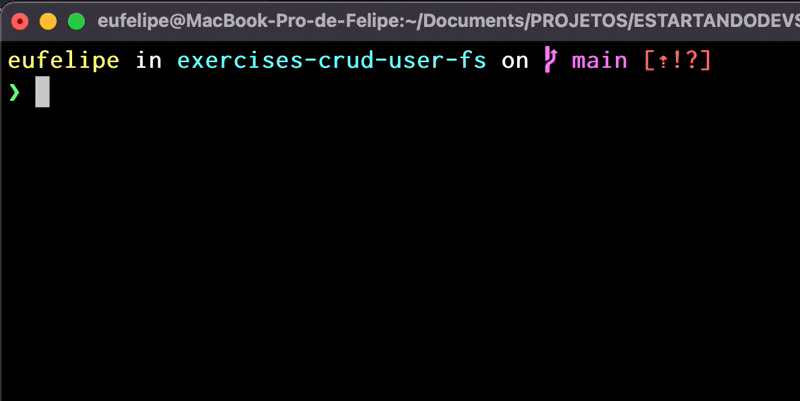 GitHub - estartandodevs-course/exercises-crud-user-fs