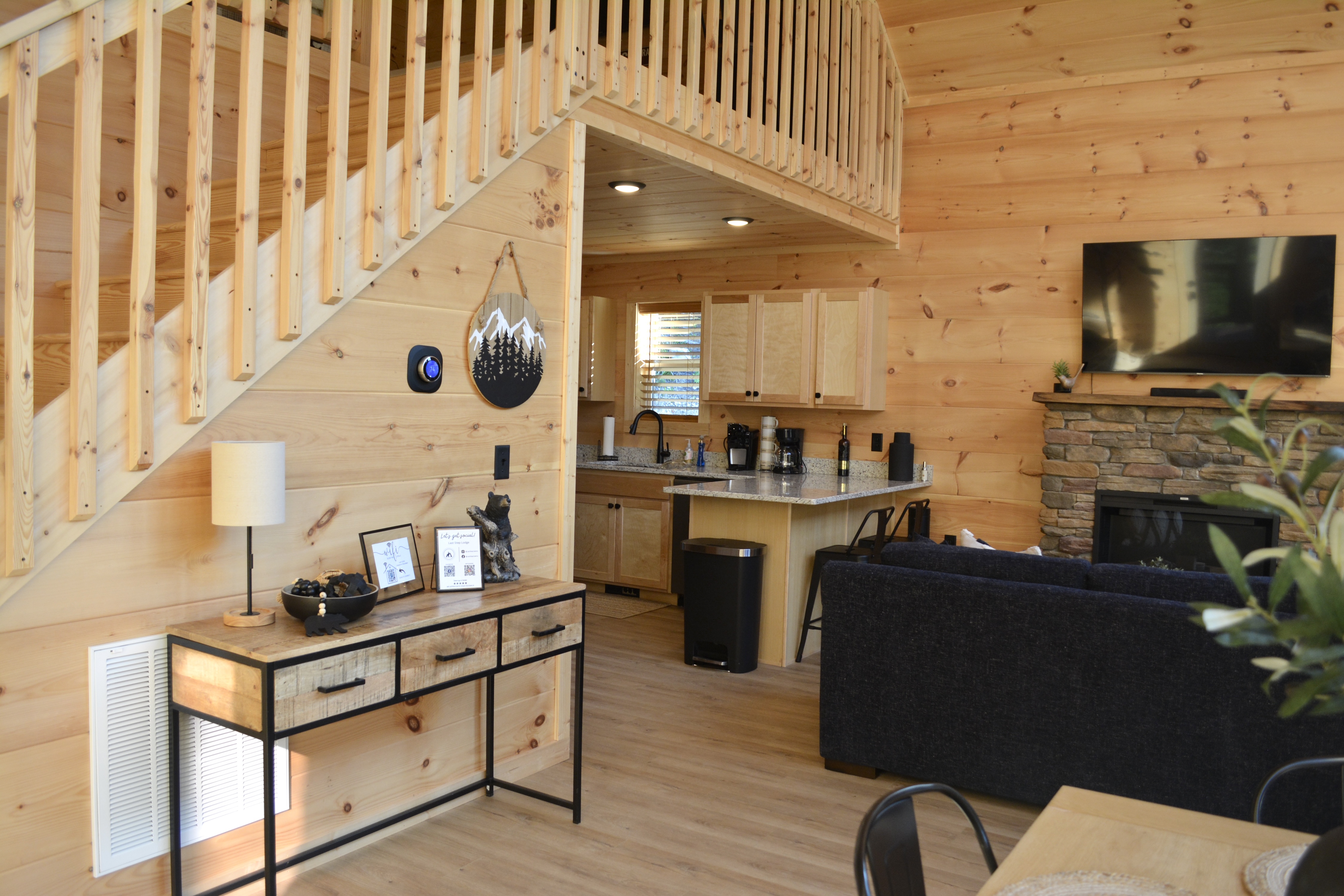 Downstairs living area