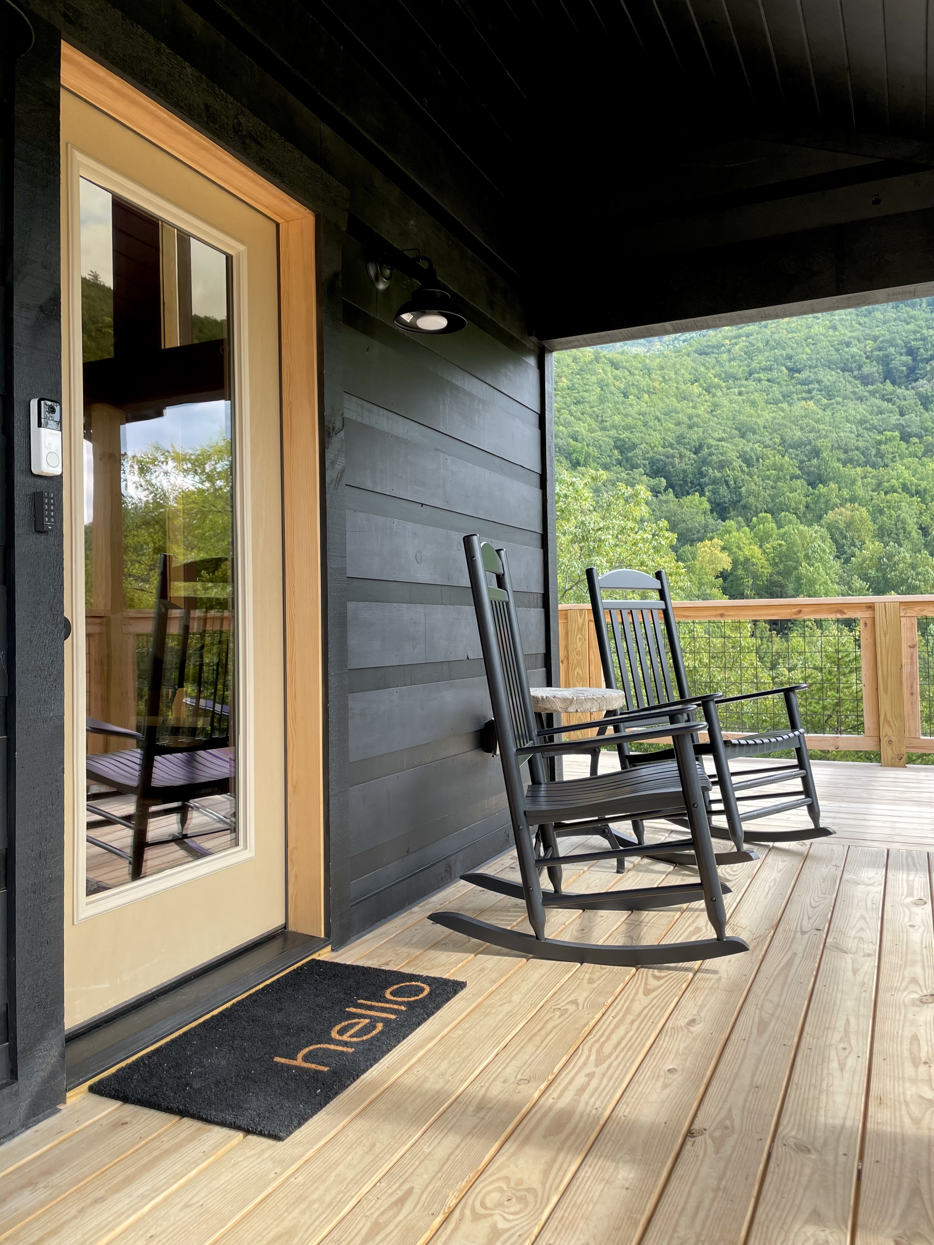 Rocking chairs on the porch