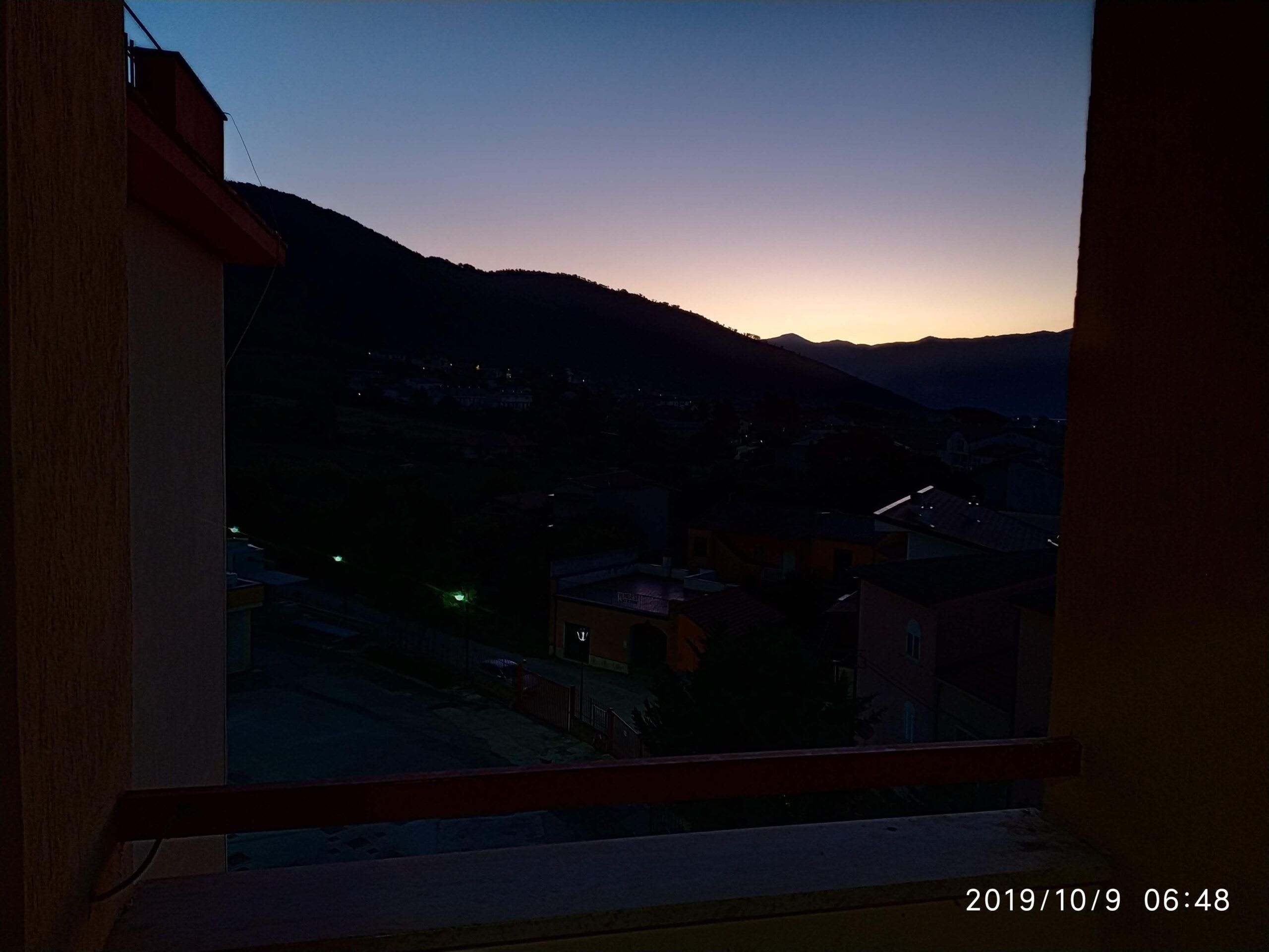 Pozzilli all'alba