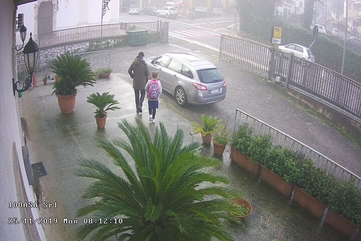accompagno Francesca a scuola