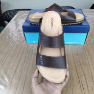 Aurora Men’s Suede Cork Sandals Chocolate – Double Strap Comfort Footbed — image 4