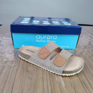 Aurora Men’s Suede Cork Sandals Brown Ash – Double Strap Comfort Footbed — image 5