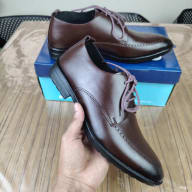 Aurora Men’s Premium Leather Formal Shoes Dark Chocolate – Classic Lace-Up Dress Shoe — image 3