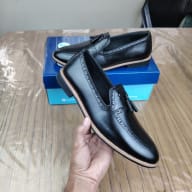 Aurora Men's Handcrafted Cow Leather Tassel Loafer – Black Formal Shoe — image 3