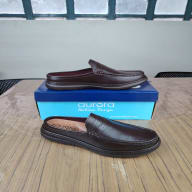 Aurora Men’s Leather Penny Loafer Mules – Casual Backless Slip-On Shoes — image 3