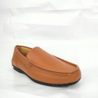 Aurora Men's Genuine Leather Driving Moccasin – Tan Slip-On Casual Loafer — image 2