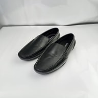 Aurora Men's Genuine Leather Driving Moccasin – Matte Black Slip-On Loafer — image 5