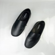 Aurora Men's Genuine Leather Driving Moccasin – Matte Black Slip-On Loafer — image 6