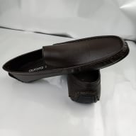 Aurora Men's Genuine Leather Driving Moccasin – Chocolate Slip-On Loafer — image 2