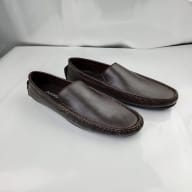 Aurora Men's Genuine Leather Driving Moccasin – Chocolate Slip-On Loafer — image 4