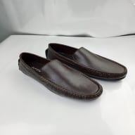 Aurora Men's Genuine Leather Driving Moccasin – Chocolate Slip-On Loafer — image 6