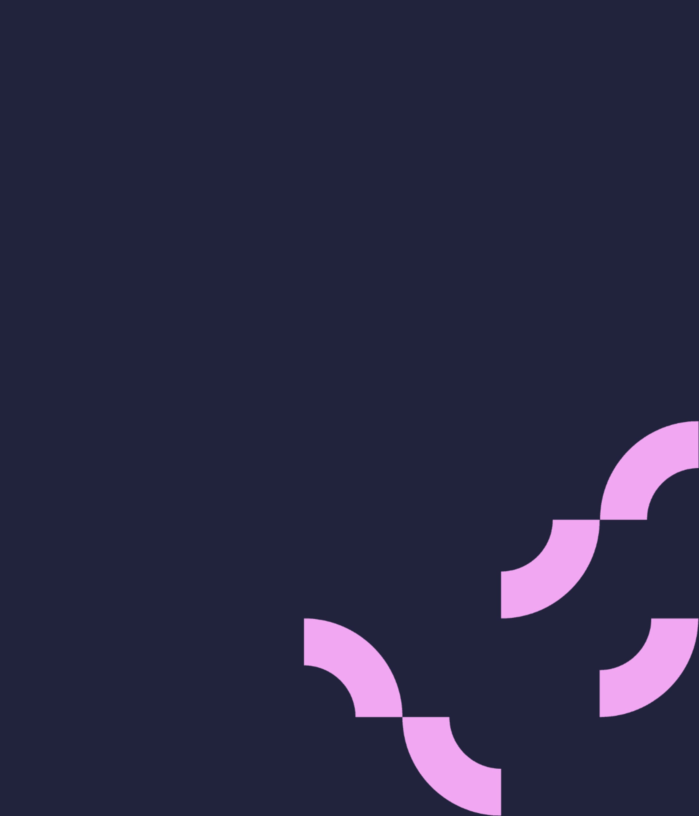 Pink curved arc shapes arranged in a diagonal pattern on a dark navy background, forming a decorative geometric design.
