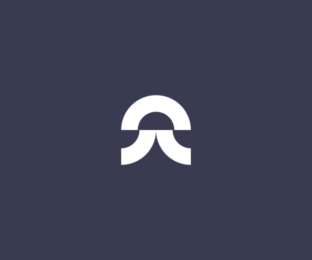 Eupry company logo — white abstract arch symbol on dark navy blue background