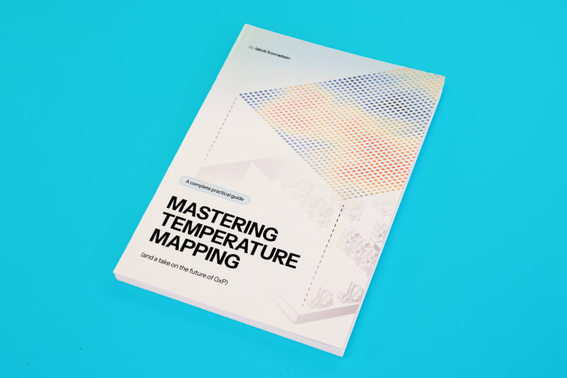 Book titled Mastering Temperature Mapping on a cyan background with colorful dot gradient design on cover
